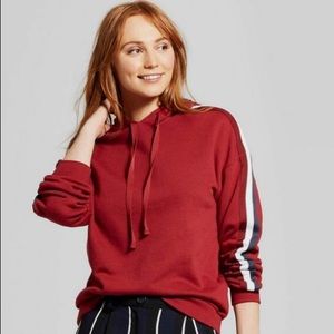 Who What Wear red sweatshirt